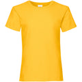 Sunflower - Front - Fruit Of The Loom Girls Childrens Valueweight Short Sleeve T-Shirt