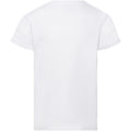 White - Back - Fruit Of The Loom Girls Childrens Valueweight Short Sleeve T-Shirt