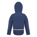 Navy-Royal - Back - Result Core Kids Unisex Junior Hooded Softshell Jacket