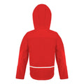 Red-Black - Back - Result Core Kids Unisex Junior Hooded Softshell Jacket