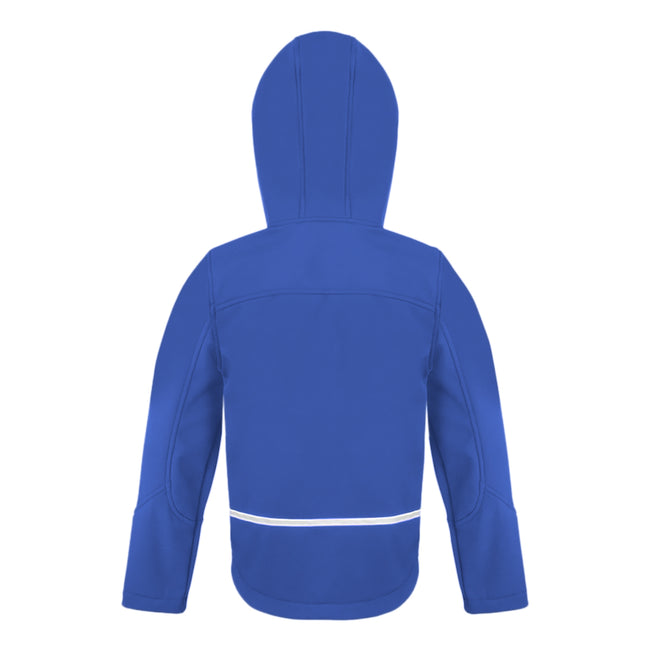 Royal-Navy - Back - Result Core Kids Unisex Junior Hooded Softshell Jacket