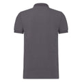 Convoy Grey - Back - Russell Mens Stretch Short Sleeve Polo Shirt