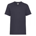 Deep Navy - Front - Fruit Of The Loom Childrens-Kids Unisex Valueweight Short Sleeve T-Shirt