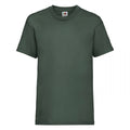 Bottle Green - Front - Fruit Of The Loom Childrens-Kids Unisex Valueweight Short Sleeve T-Shirt