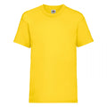 Yellow - Front - Fruit Of The Loom Childrens-Kids Unisex Valueweight Short Sleeve T-Shirt