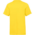 Yellow - Back - Fruit Of The Loom Childrens-Kids Unisex Valueweight Short Sleeve T-Shirt