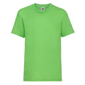 Lime - Front - Fruit Of The Loom Childrens-Kids Unisex Valueweight Short Sleeve T-Shirt