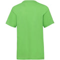 Lime - Back - Fruit Of The Loom Childrens-Kids Unisex Valueweight Short Sleeve T-Shirt