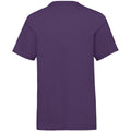 Purple - Back - Fruit Of The Loom Childrens-Kids Unisex Valueweight Short Sleeve T-Shirt