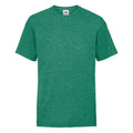 Retro Heather Green - Front - Fruit Of The Loom Childrens-Kids Unisex Valueweight Short Sleeve T-Shirt