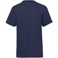 Navy - Back - Fruit Of The Loom Childrens-Kids Unisex Valueweight Short Sleeve T-Shirt