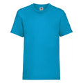 Azure Blue - Front - Fruit Of The Loom Childrens-Kids Unisex Valueweight Short Sleeve T-Shirt