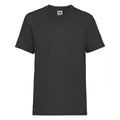 Black - Front - Fruit Of The Loom Childrens-Kids Unisex Valueweight Short Sleeve T-Shirt