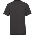 Black - Back - Fruit Of The Loom Childrens-Kids Unisex Valueweight Short Sleeve T-Shirt