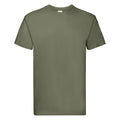 Classic Olive - Lifestyle - Fruit Of The Loom Mens Super Premium Short Sleeve Crew Neck T-Shirt
