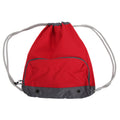 Classic Red - Front - Bagbase Athleisure Water Resistant Drawstring Sports Gymsac Bag