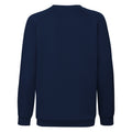 Deep Navy - Back - Fruit Of The Loom Childrens-Kids Unisex Raglan Sleeve Sweatshirt