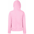 Light Pink - Side - Fruit Of The Loom Ladies Lady Fit Hooded Sweatshirt - Hoodie