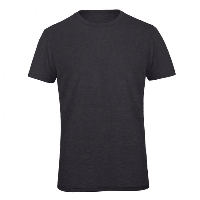 Heather Dark Grey - Front - B&C Mens Favourite Short Sleeve Triblend T-Shirt