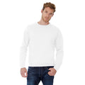 White - Back - B&C Adults Unisex ID. 202 50-50 Sweatshirt