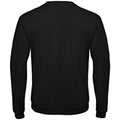 Black - Back - B&C Adults Unisex ID. 202 50-50 Sweatshirt