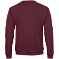 Burgundy - Front - B&C Adults Unisex ID. 202 50-50 Sweatshirt