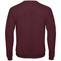 Burgundy - Back - B&C Adults Unisex ID. 202 50-50 Sweatshirt