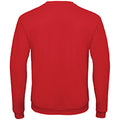 Red - Back - B&C Adults Unisex ID. 202 50-50 Sweatshirt
