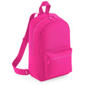 Fuchsia - Front - Bagbase Mini Essential Backpack-Rucksack Bag
