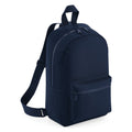 French Navy - Front - Bagbase Mini Essential Backpack-Rucksack Bag