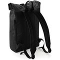 Black - Back - Bagbase Tarp Waterproof Roll-Top Backpack