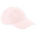 Pastel Pink - Front - Beechfield Unisex Low Profile 6 Panel Dad Cap