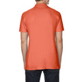 Bright Salmon - Side - Gildan Softstyle Mens Short Sleeve Double Pique Polo Shirt