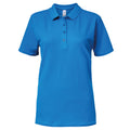 Sapphire - Front - Gildan Softstyle Womens-Ladies Short Sleeve Double Pique Polo Shirt