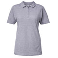 Sport Grey - Front - Gildan Softstyle Womens-Ladies Short Sleeve Double Pique Polo Shirt