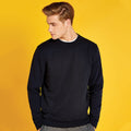 Black - Back - Kustom Kit Mens Klassic Knitted Sweatshirt