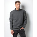 Dark Grey Marl - Lifestyle - Kustom Kit Mens Klassic Knitted Sweatshirt