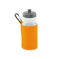 Orange - Front - Quadra Water Bottle And Fabric Sleeve Holder