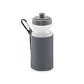 Light Graphite - Front - Quadra Water Bottle And Fabric Sleeve Holder
