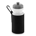Black - Front - Quadra Water Bottle And Fabric Sleeve Holder