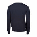 Navy Blue - Back - Tee Jays Mens Knitted V Neck Sweater
