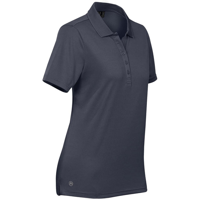 Navy Blue - Side - Stormtech Womens-Ladies Eclipse H2X-Dry Pique Polo