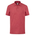 Heather Red - Front - Fruit Of The Loom Childrens-Kids Unisex 65-35 Pique Polo Shirt