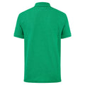 Heather Green - Back - Fruit Of The Loom Childrens-Kids Unisex 65-35 Pique Polo Shirt