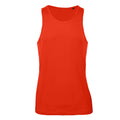 Fire Red - Front - B&C Mens Inspire Tank