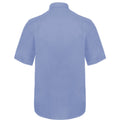 Oxford Blue - Back - Fruit Of The Loom Mens Short Sleeve Oxford Shirt