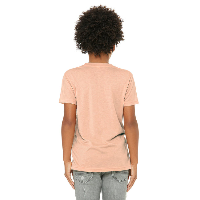 Peach Triblend - Side - Bella + Canvas Youth Triblend T-Shirt