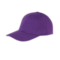 Purple - Front - Result Unisex Core Memphis 6 Panel Baseball Cap (Pack of 2)