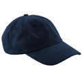 Navy Blue - Front - Beechfield Unisex Low Profile 6 Panel Dad Cap (Pack of 2)