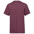 Burgundy - Back - Fruit Of The Loom Childrens-Kids Unisex Valueweight Short Sleeve T-Shirt (Pack of 2)